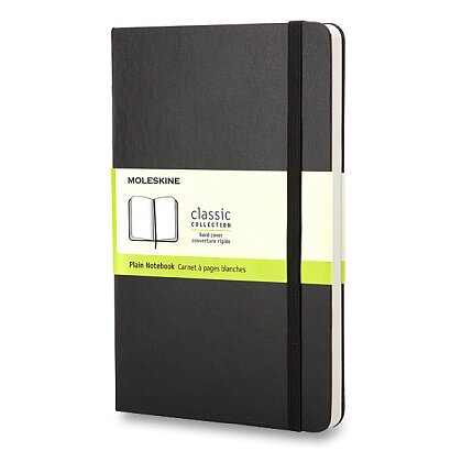 Obrázok produktu Moleskine- zápisník v tvrdých doskách - 13 x 21 cm, čistý, čierny