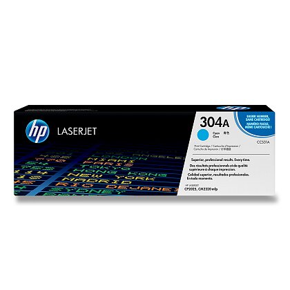 Obrázek produktu HP - toner č. 304A, CC531A, cyan (modrý) pro laserové barevné tiskárny