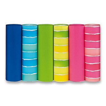 Obrázek produktu Dárkový balicí papír Fluo - 2 x 0,7 m, mix motivů a barev