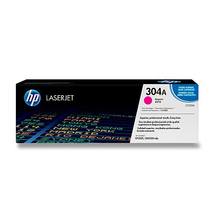 Obrázek produktu HP - toner č. 304A, CC533A, magenta (červený) pro laserové barevné tiskárny