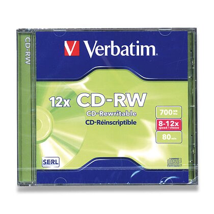 Obrázek produktu Verbatim Speed CD-RW - přepisovatelné CD - 700 MB, 1 ks