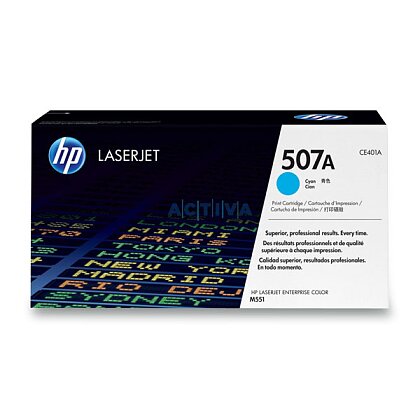 Obrázek produktu HP - toner CE401A, cyan (modrý) č. 507A pro laserové tiskárny