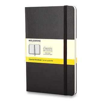Obrázek produktu Zápisník Moleskine - tvrdé desky - S, čtverečkovaný, černý