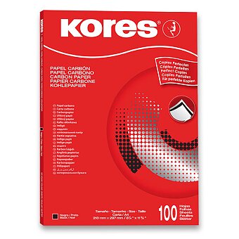 Obrázek produktu Uhlový papír Kores Carbonet - černý - 100 listů