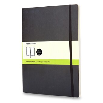 Obrázek produktu Zápisník Moleskine - mäkké dosky - XL, čistý, čierny