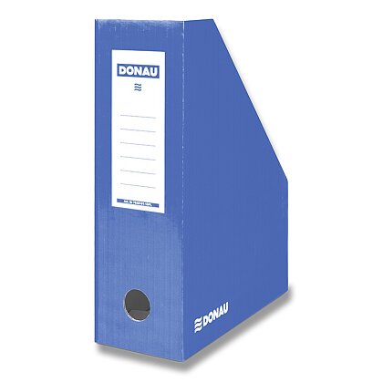 Obrázok produktu Donau - kartonový stojan na katalógy - 80 mm, modrý
