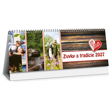 Obrázok produktu Zvyky a tradície 2027 - stolový obrázkový kalendár