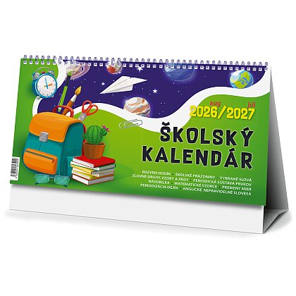 Obrázok produktu Školský kalendár 2026/2027 - stolový pracovný kalendár