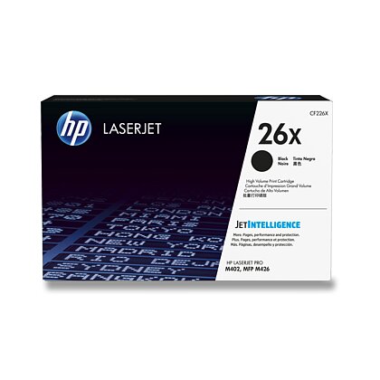 Obrázek produktu HP - toner č. 26X, CF226X, black (černý) pro laserové tiskárny