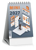 Mini kalendár 2027 - stolový pracovný kalendár