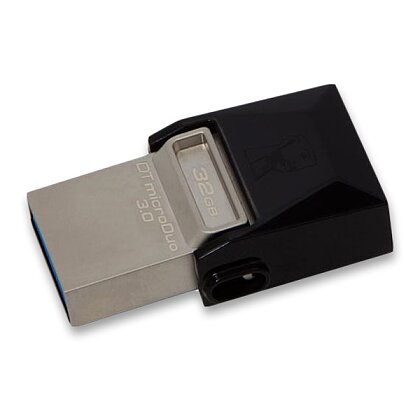 Obrázek produktu Kingston DataTraveler microDuo USB 3.0 - flash disk - 32 GB, šedý