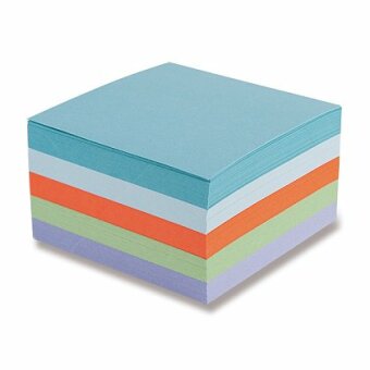 Obrázek produktu Poznámkový bloček barevný - nelepený - 90 × 90 × 50 mm, 500 listů