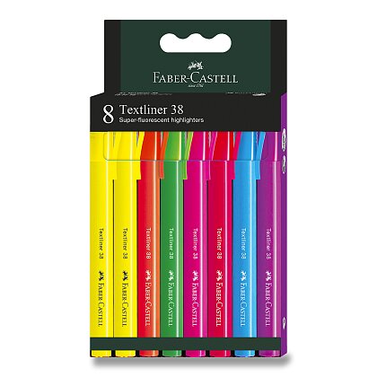 Obrázok produktu Faber-Castell Textliner 38 - zvýrazňovač - súprava 8 ks