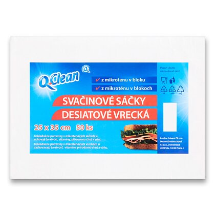 Obrázek produktu Q Clean - mikrotenové sáčky - 25 × 35 cm