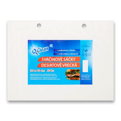 Obrázek produktu Q Clean - mikrotenové sáčky - 30 × 40 cm