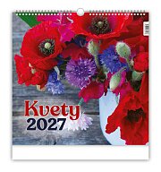 Kvety 2027 -  nástenný obrázkový kalendár