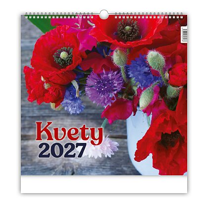 Obrázok produktu Kvety 2027 -  nástenný obrázkový kalendár