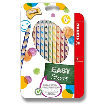 Obrázek produktu Pastelky Stabilo EASYcolors - 12 barev, pro leváky