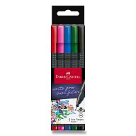 Faber-Castell Grip - fineliner - 5 farieb, základné farby