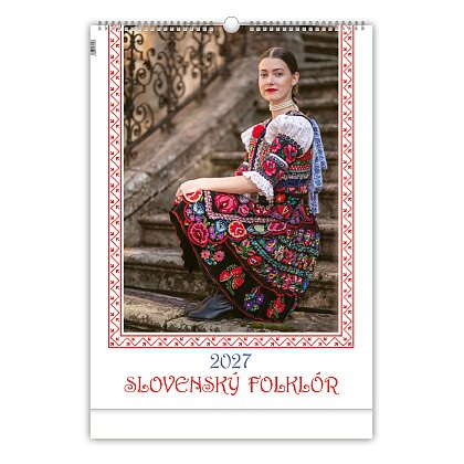 Obrázok produktu Slovenský folklór 2027 - nástenný obrázkový kalendár