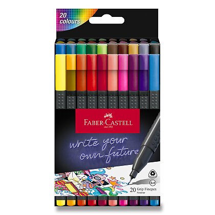 Obrázok produktu Faber-Castell Grip - fineliner - 20 farieb