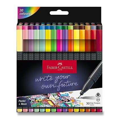 Obrázek produktu Faber-Castell Grip - fineliner - 30 barev