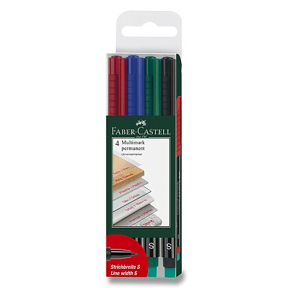 Obrázok produktu Faber-Castell OHP Marker 1523 S - permanentné popisovače - 4 farby