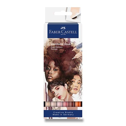 Product image Faber-Castell Goldfaber Aqua Dual Marker Portrait - popisovač - 6 barev, sada