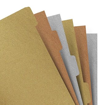 Obrázek produktu Krajové výřezy - metalické - náplň A5 zápisníků Filofax Notebook
