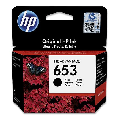 Obrázek produktu HP - cartridge č. 653, 3YM75AE, black (černá) pro inkoustové tiskárny