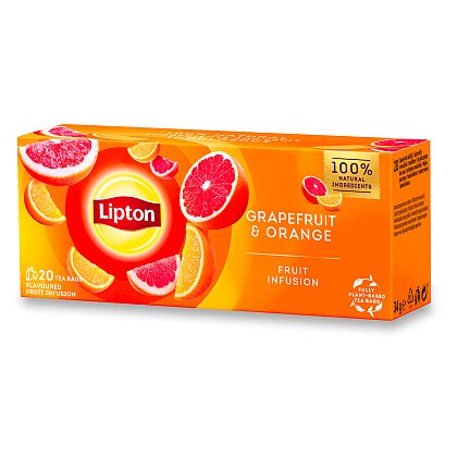 Obrázok produktu Lipton Fruit Infusion - ovocný čaj - grep a pomaranč