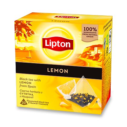 Obrázok produktu Lipton - čierny čaj - citrón pyramída