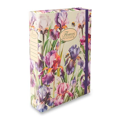 Obrázek produktu Pigna Nature Flowers - box - A4, hřbet 70 mm, mix motivů