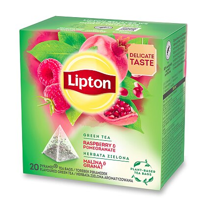 Obrázok produktu Lipton Raspberry Pomegranate - zelený čaj pyramída