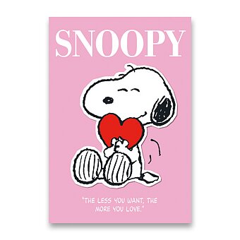 Obrázek produktu Školní sešit Snoopy - A4, linkovaný, 40 listů, mix motivů
