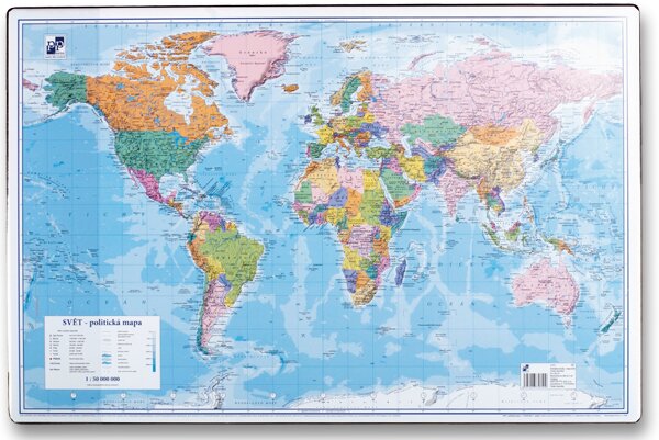 Podložka na stůl mapa světa 60 x 40 cm