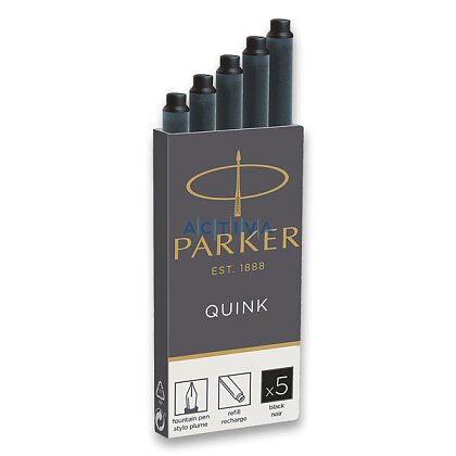 Obrázek produktu Parker - inkoustové bombičky - černé, 5 ks