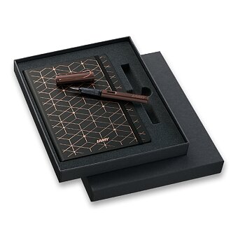 Obrázek produktu LAMY Lx Marron - plnicí pero, dárková sada se zápisníkem