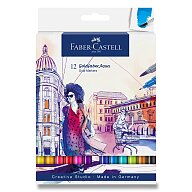 Faber-Castell Goldfaber Aqua Dual Marker – popisovač – 12 farieb, sada