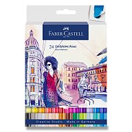 Faber-Castell Goldfaber Aqua Dual Marker - popisovač - 24 barev, sada