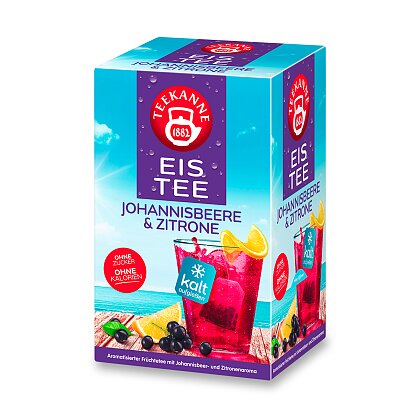Obrázek produktu Teekanne Eistee - ovocný ledový čaj - černý rybíz a citron, 18 ks