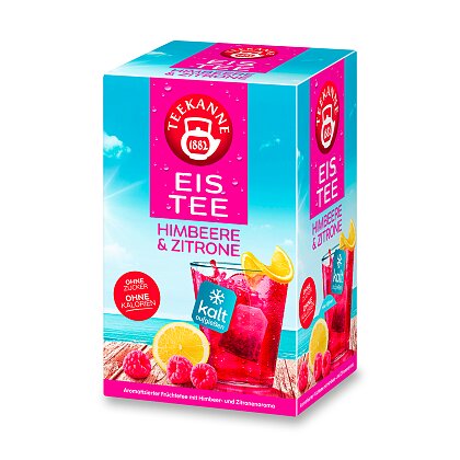 Obrázek produktu Teekanne Eistee - ovocný ledový čaj - malina a citron, 18 ks