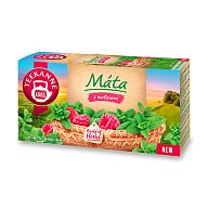 Teekanne - bylinný čaj - máta s malinami