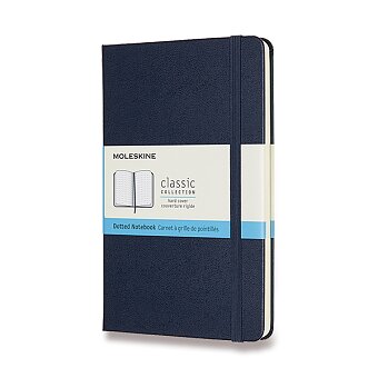 Obrázek produktu Zápisník Moleskine - tvrdé desky - M, tečkovaný, modrý