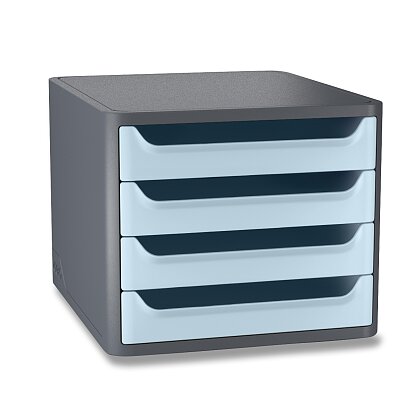 Product image CEP First Greenspirit - zásuvkový box - šedý / světle modrý