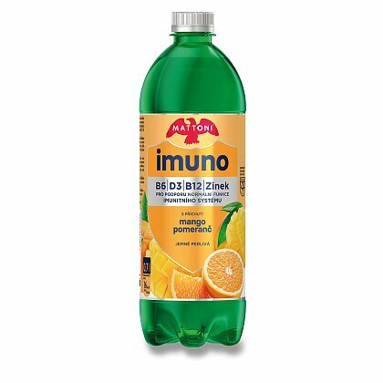 Obrázok produktu Mattoni Imuno - minerálna voda - mango & pomaranč, 700 ml