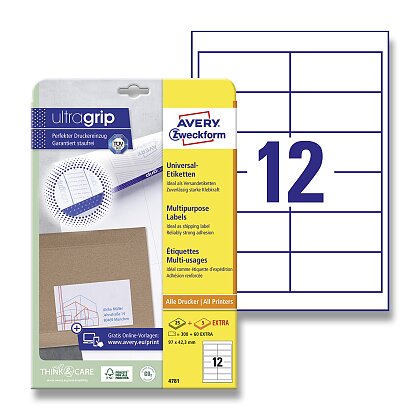 Obrázek produktu Avery Zweckform - univerzální etikety - 97,0×42,3 mm, 360 etiket