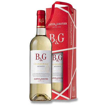 Obrázek produktu B&G Chardonnay Reserve IGP - bílé víno - 0,75 l, dárkové balení