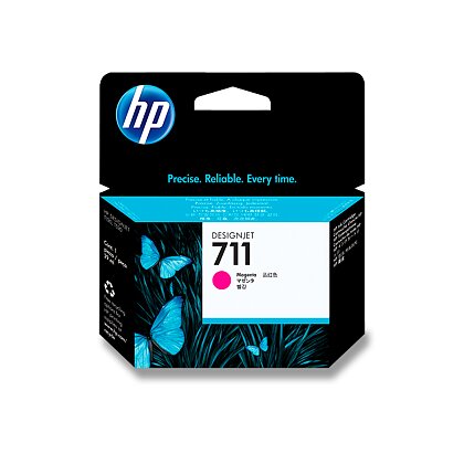 Obrázek produktu HP - cartridge CZ131A, magenta (červená) č. 711 pro inkoustové tiskárny