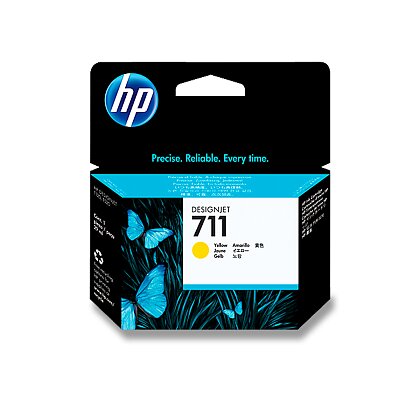 Obrázok produktu HP - cartridge pre atramentové tlačiarne - CZ132A č. 711 Yellow